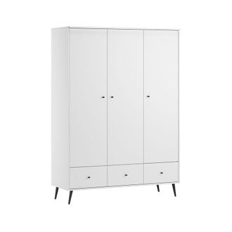 Vox Armoire 3 Portes 3 Tiroirs Vox Blanca Blanc