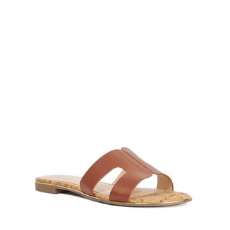 Dune London Womens Ladies Ludlows - Flat Boucle Sandals - Tan - Size UK 6