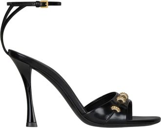 Givenchy Kristal Detail Stiletto Sandalen - Dames - Sandalen met hakken - Zwart - 36 EU - Leer - Schoenen