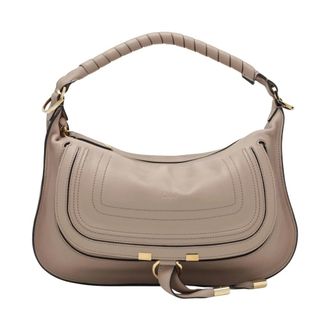 Chlo&eacute; Handbags, female, Gray, Size: ONE SIZE Small Marcie Shoulder Bag