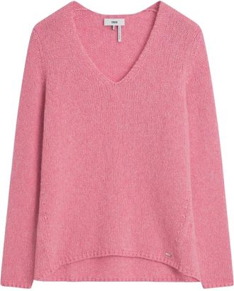 Cinque Cijune Pullover - Dames - V-hals truien - Roze - M - Wol - Truien & Vesten