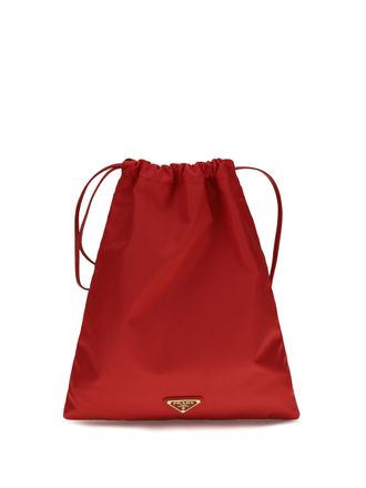 Prada Womens Clutch Wish Re-Nylon Red Polyamide Bags