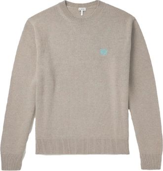 Loewe Trui van Wol - Heren - Truien - Grijs - Maat: L Wol