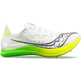 Saucony Womens Terminal Vt Spike Shoes In White Slime