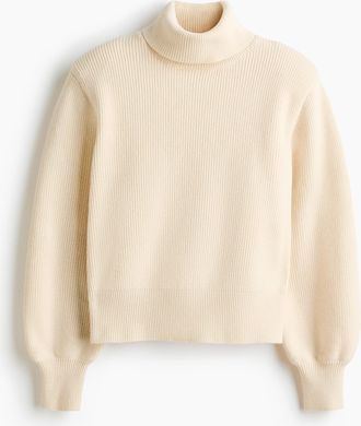 H&M Pullover mit Schulterpolstern - Beige