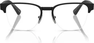 Prada 54mm Pillow Optical Glasses in Matte Black at Nordstrom