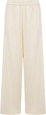 Clea Calla pinstripe trousers - Neutrals