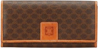 Celine Brown Pvc Leather Long Wallet (Bi-Fold) (Pre-Owned)