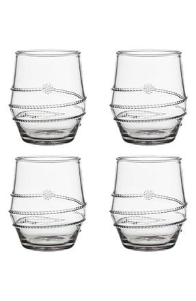Juliska Amalia Acrylic Set of 4 Small Tumblers in Clear at Nordstrom