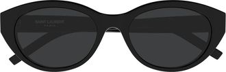 Saint Laurent Sunglasses Sl M148 001 Black/Dark Gray Women