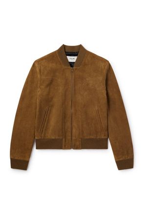 Celine Suede Bomber Jacket