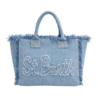 MC2 Saint Barth Vanity Patch - Shoulder Bag - unisex - MC2 Saint Barth - Shopping Bags - Blue - ONE SIZE - Bags
