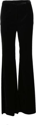 Max Mara Broeken, Dames, Zwart, M, Katoen, Wijde Broek