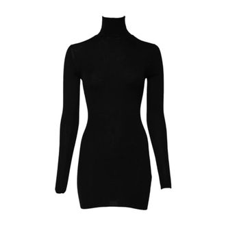 Dolce & Gabbana Dames, Jurken, Zwart, Maat: 2XS Kasjmier