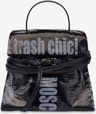Moschino Borsa a mano piccola Moschino Tie Me - Nero