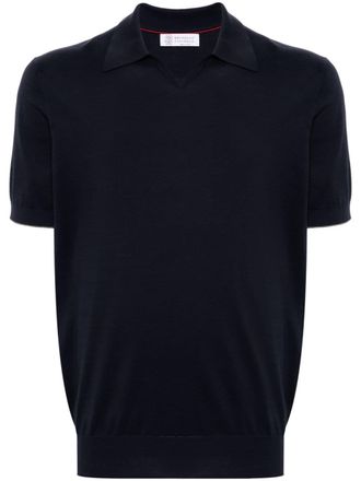 Brunello Cucinelli Polo a maniche corte - Blu