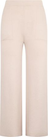 Moorer Matilde Broek - Dames - Wijde Broeken - Beige - XL - Wol - Broeken