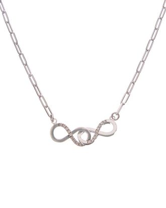 Meshmerise 18K Over Silver 0.10 Ct. Tw. Diamond Necklace