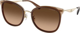 Coach HC7170 CW185 945374 Womens Sunglasses Brown Size 56