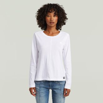 G-Star Front Seam T-Shirt - Wit - Dames