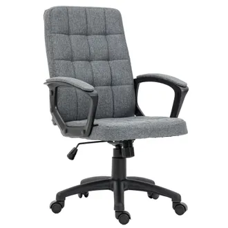 Vinsetto Vinsetto - Silla De Oficina Silla De Escritorio Giratorio Con Altura Ajustable Y Reposabrazos Estilo Moderno Carga 120 Kg Para Estudio 59x63x96-105,5 
