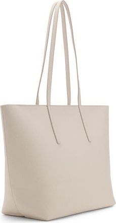 Mango Double Handle Shopper Tote in Off White at Nordstrom