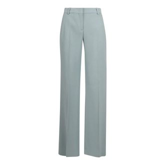 Ermanno Scervino Wide Trousers, female, Green, Size: XS Tailored palazzo trousers in cady