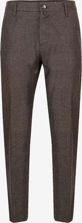 Jacob Cohen Karierte Zigarettenhose Gray