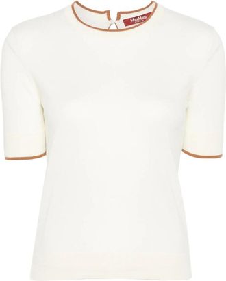 Max Mara Contrast-trim Short-sleeve T-shirt