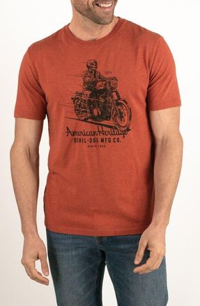 DEVIL-DOG Dungarees Cotton Blend Graphic T-Shirt in Rebel Red at Nordstrom, Size Xx-Large