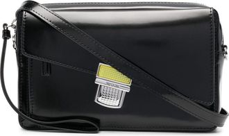 Msgm faux leather cross-body bag - women - Polyurethane/Polyurethane - One Size - Black