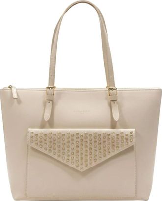 Lancaster Tote Bag - Dames - Shoppers - Beige - ONE Size - Leer - Tassen