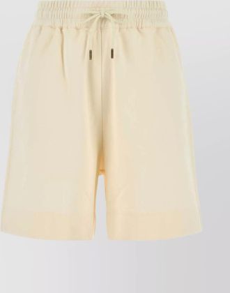 Moncler bermuda cotton elastic waistband shorts