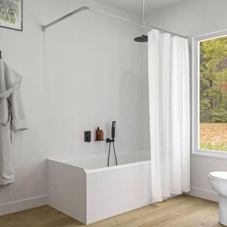 Sealskin Sealskin - Easy Roll Set Del Binario Per Tenda Da Doccia, Acciaio Inox, Alluminio, Opaco