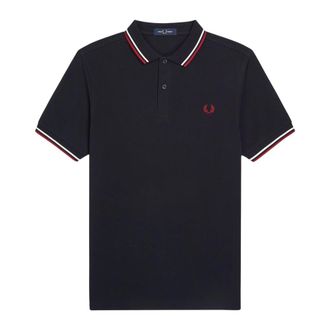 Fred Perry Polo Shirts, male, Black, Size: 2XL M3600 Polo