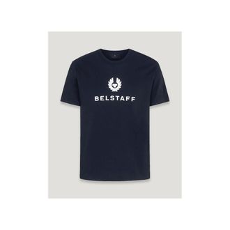 Belstaff Mens Belstaff Cotton Jersey Signature T-Shirt in Navy