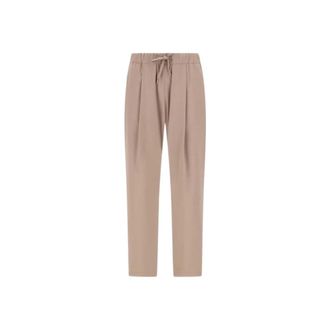 Herno Tapered Trousers, female, Beige, Size: XL Master Nylon Trousers
