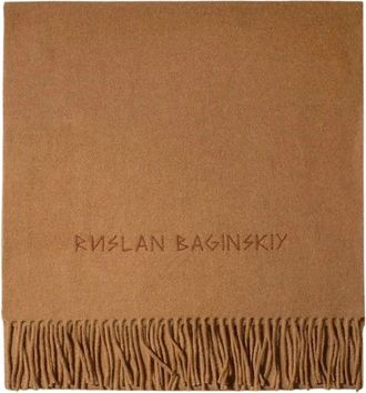 Ruslan Baginskiy Merino wollen sjaal - Dames - Accessoires - Bruin - Maat: ONE Size Wol