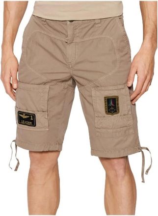 Aeronautica Heren, Korte broeken, Beige, Maat: XS Katoen