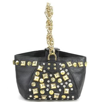 Versace Leather Metal Handbag (Pre-Owned)