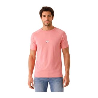 HUGO BOSS Tops, Heren, Roze, L, Katoen, Slim Fit T-shirt