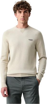 Guess Naito Pullover - Heren - Truien - Beige - Maat: L Wol