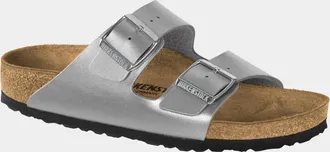 Birkenstock Womens Arizona Bf Silver 1012283 Narrow Fit - Size UK 8
