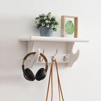 OEM Percheros R&uacute;sticos De Pared Con Estante, Para Entrada O Ba&ntilde;o