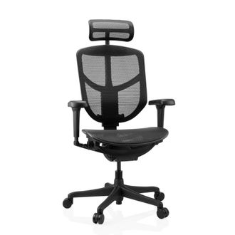 hjh OFFICE Silla de oficina profesional tejido de malla negro
