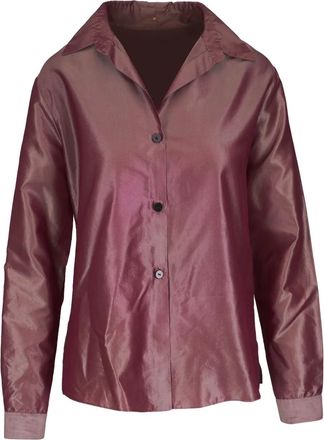 Peter Cohen Camicia in seta - Rosso