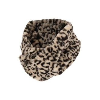 Sarlini colsjaal met panterprint ecru