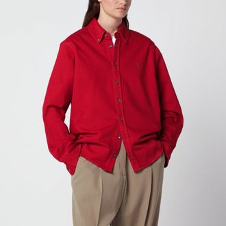 Ami Camicia Ami de Caur rosso rubino in cotone