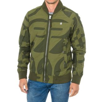 G-Star Mens Bomber jacket with contrasting mesh lining inside D01253 man - Green Cotton - Size X-Small