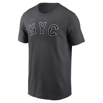Nike Juan Soto New York Mets City Connect Nike Mens MLB T-Shirt in Grey | N19906FNM9-HK5
